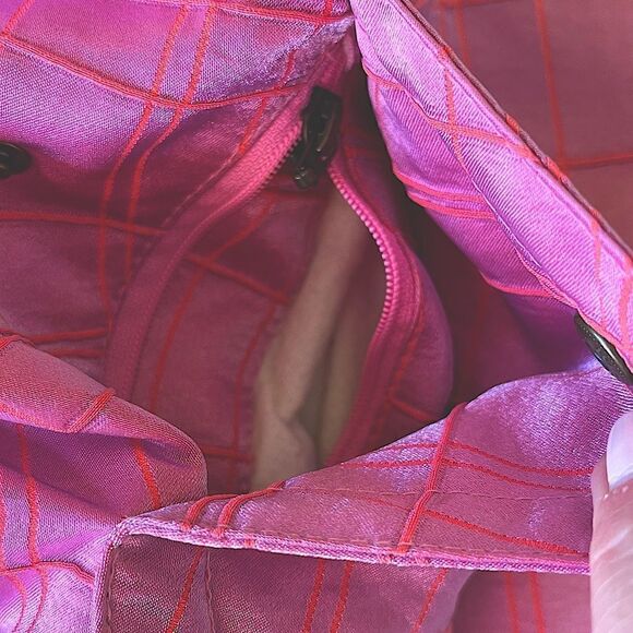 Vintage Bogner Pink Iridescent Goose Down Winter Ski Zip Up Puffer Jacket Sz 12 - Picture 12 of 16